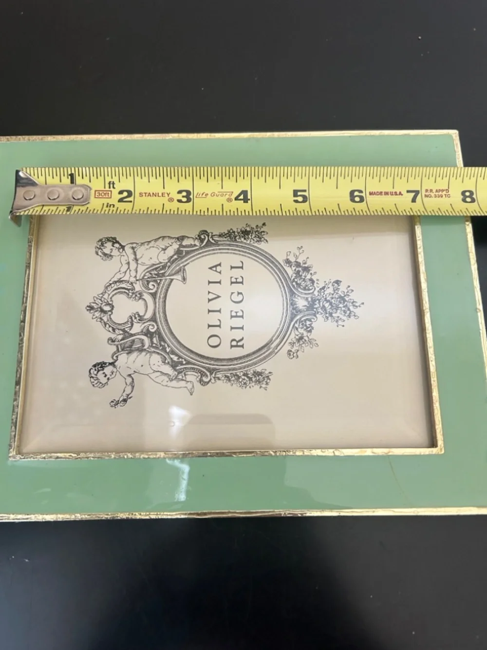 Olivia Riegel Mint Green Hand-Enameled Picture Frame